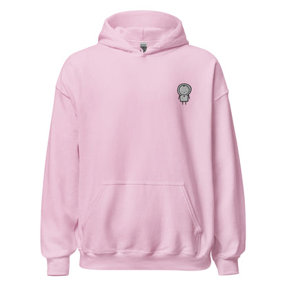 Embroidered Coconut Milk's Pink Hoodie
