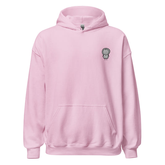 Embroidered Coconut Milk's Pink Hoodie